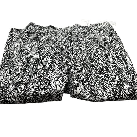 Coldwater Creek Women's Size 16 Pant Ankle Leg Tropical Black New With Tags - Picture 3 of 15